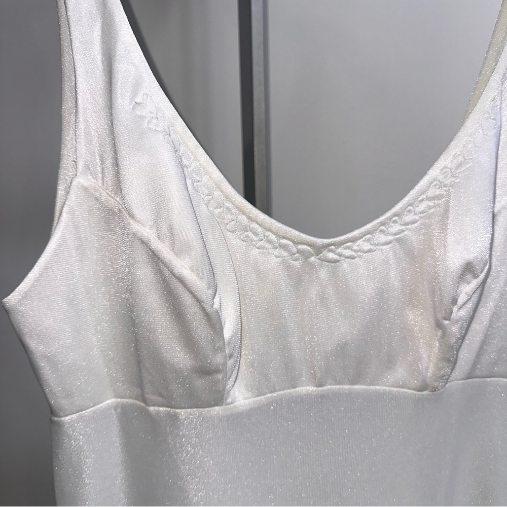 1960s heart embroidered White chemise